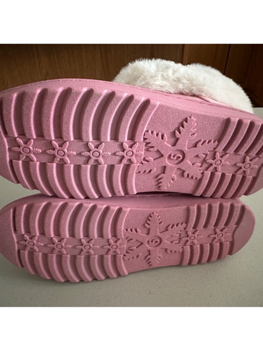 NEW Youth SO NaplesPink Booties BIG GIRL 6 PINK/WHITE - Picture 3 of 4